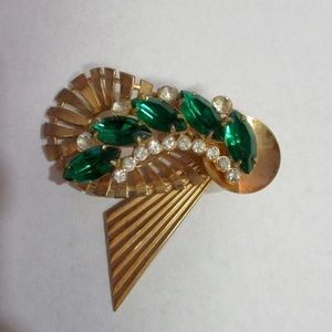 Vintage 40's Walter Lampl Art Deco Brooch/Pendant